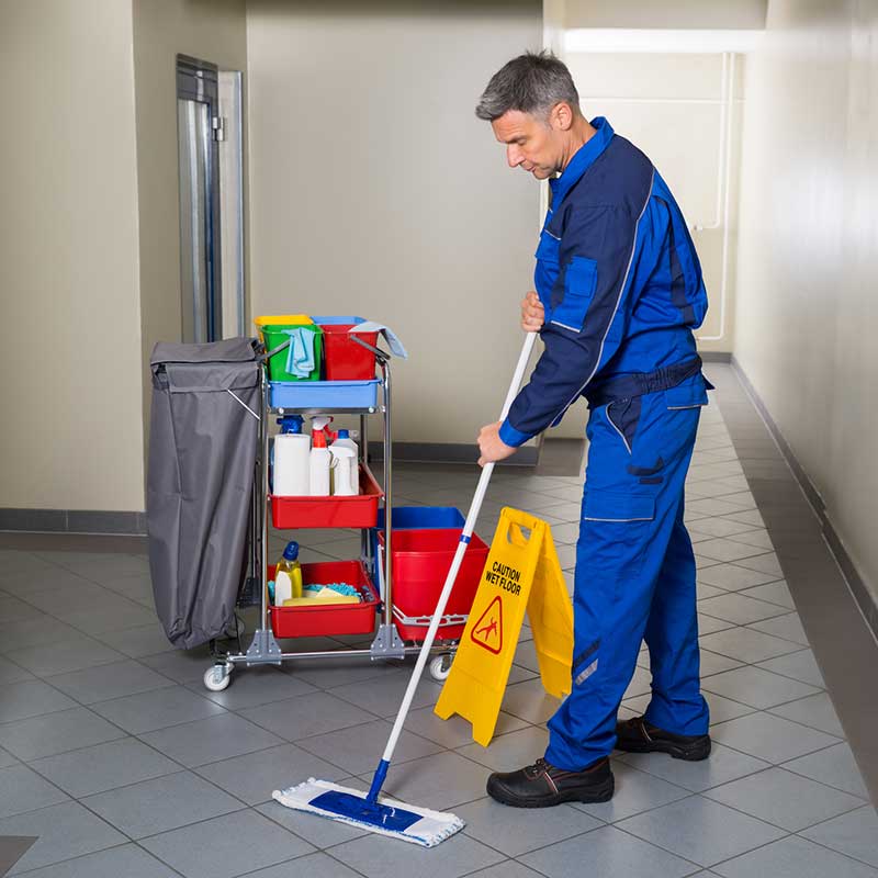 Bibi Recruitment cleaner washing floor